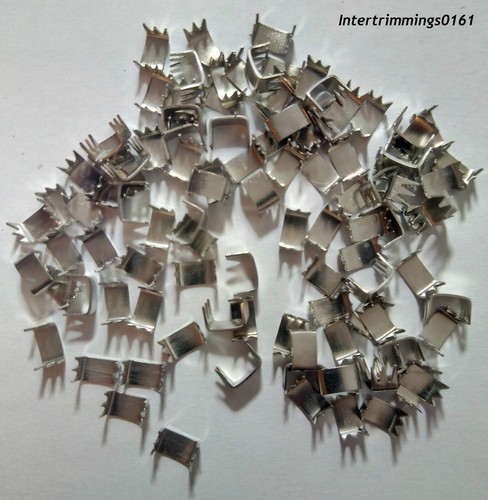 Silver zipper bottom stops - silver,