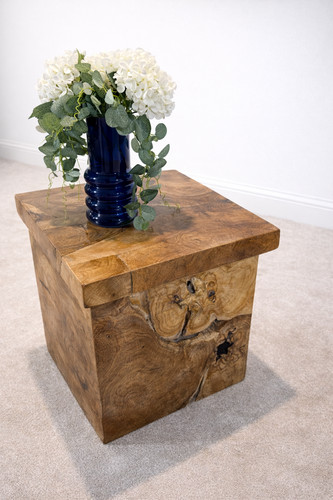 Handcrafted solid teak root - solid,