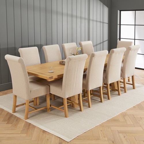 Dining table set boucle - dining,