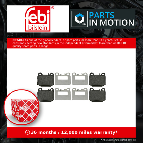 Brake pads set - pads, mercedes