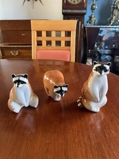Lomonosov Raccoons x 3 excellent condition