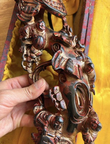 Chinese carved wooden budai - chinese,