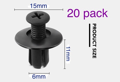 Pcs 6mm plastic rivets - 6mm,