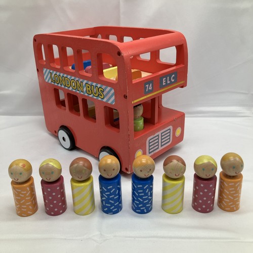 Elc red wooden london double - -,