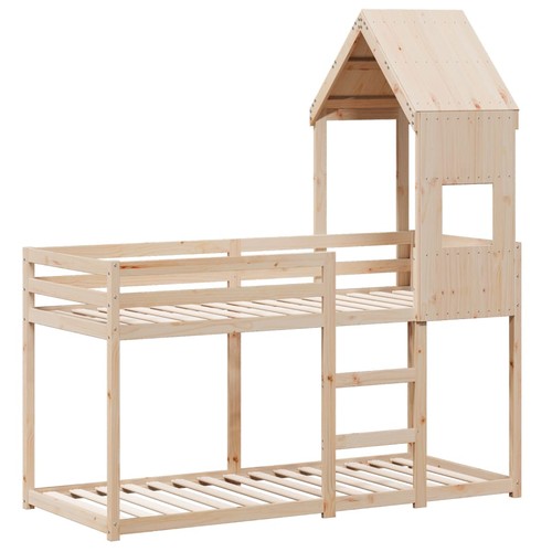 Bunk bed with roof - with,