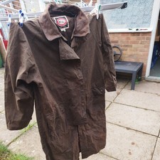 The Australian Outback Collection Mens ladies Oilskin Waxed Duster  medium 