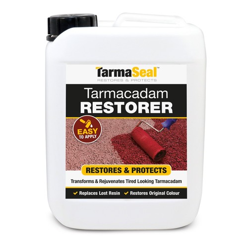 Red tarmac repair coating - tarmac,