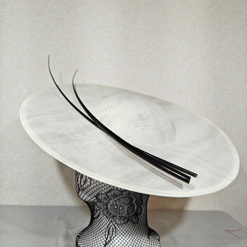 Ivory black feather stick - ivory,