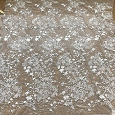Shimmer Sequined Flower Lace