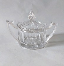 Antique  EAPG glass sugar bowl