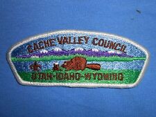 Boy Scouts CACHE VALLEY Council Patch CSP BSA Scouting Uniform Beaver Wyoming