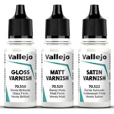 Vallejo Varnish Gloss Matt Satin Acrylic Resin Model Airbrush Paint 17ml Bottle