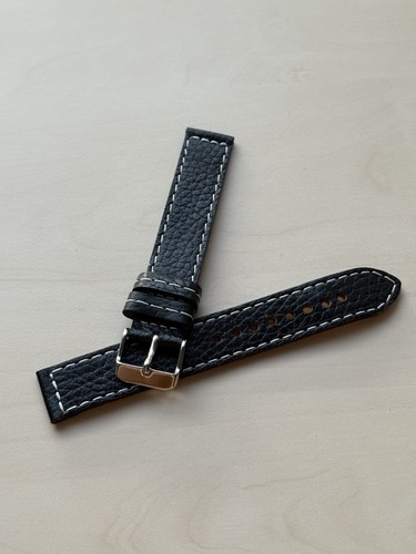 Black poljot leather - 18 mm,