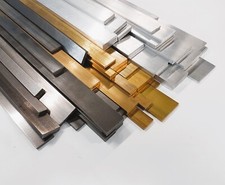 Aluminium, Brass, Steel Sheet Metal Flat Bar Plate various sizes, 50mm to 600mm