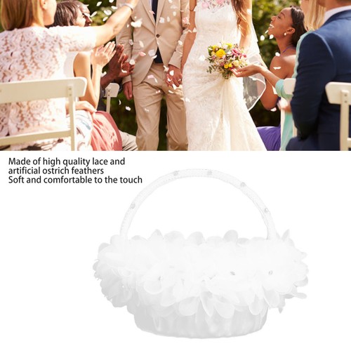 White lace bridal flower girl - lace,