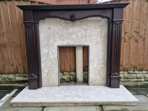 Fireplace surround with - fireplace,