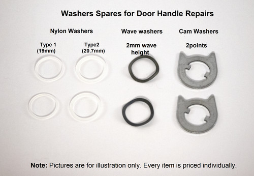 Washers spares for door - washers,