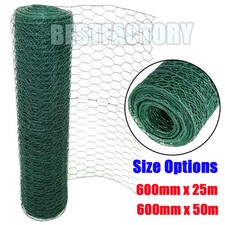 NEW PVC Coated Wire Mesh Fencing Green Galvanised Garden Fence Welded Wire Mesh