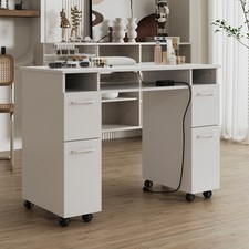 Mobile Professional Manicure Table Nail Station Beauty Desk with Dust Collector