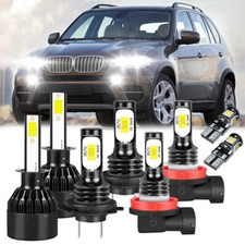 For Bmw X5 E70 Headlight Xenon White HID 2007-2013 50w Led Fog Side Light Bulbs