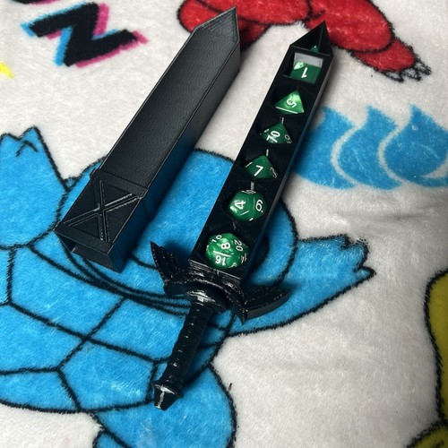 D20 dice set - sword, for