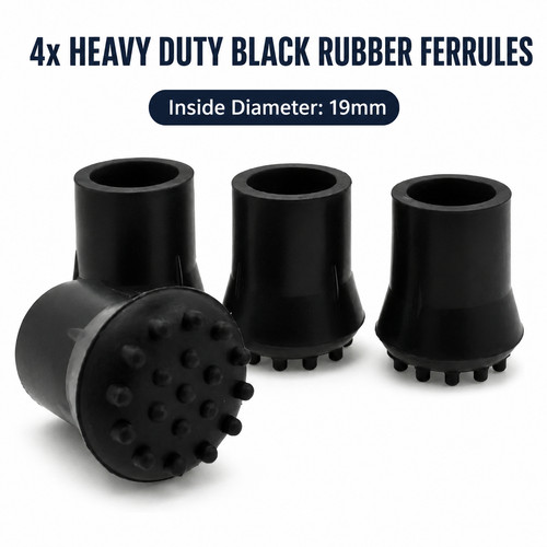 Heavy duty black rubber - 4x,