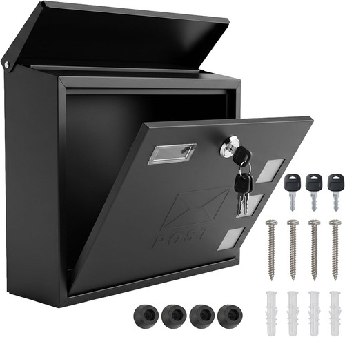Wall mounted letterbox - mounted, post