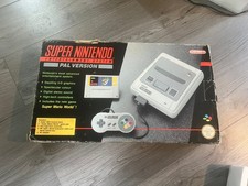 Super Nintendo SNES Console Boxed Complete With Paperwork & Super Mario World