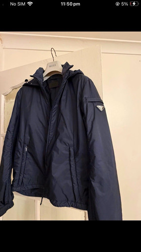 Prada men navy nylon - navy, full