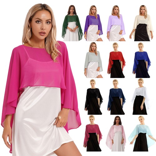 Women chiffon shawl high low - women,