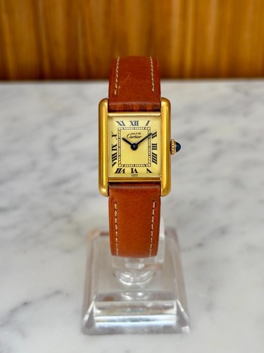 1989 cartier tank must 18k - 1989,