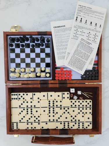 Board game set chess - game,