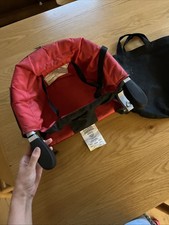 Mountain Buggy Pod Travel High Chair, Red , Foldable, Washable, Clip-On