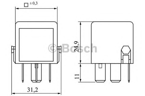 Bosch relay 0986332041 - relay,