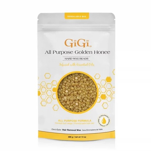 Gigi hard wax beads golden - gigi, beads,