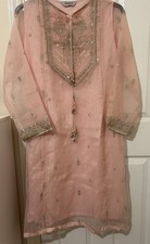 Maria B Kurta  Net Formal Tilla Embroidery spray Embroidery Size M