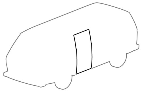 Door surround seal - surround, rear