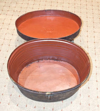 Vintage Metal Hat Box