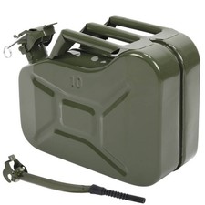 10L Jerry Can Fuel Oil Diesel Petrol Storage Container With Metal Spout Portable