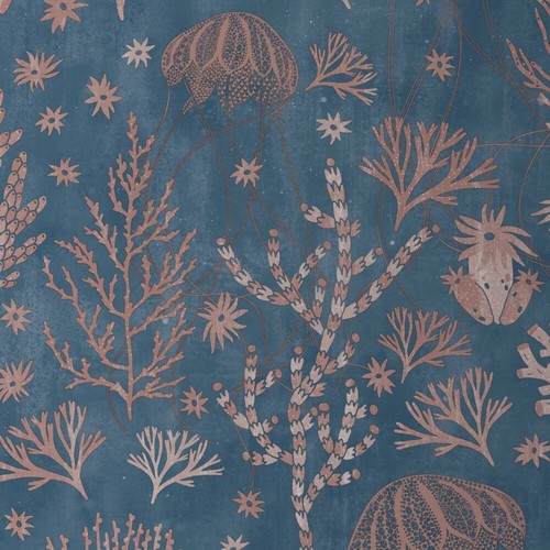Debona coral aqua blue - debona, pale