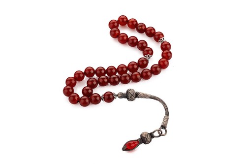 Red agate islamic prayer - prayer, 35
