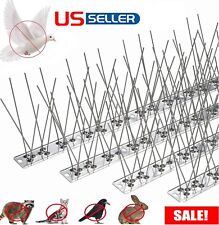 4× Bird Spikes for Small Birds Pigeons 10 Feet /12Strips anti Bird Fence Spike