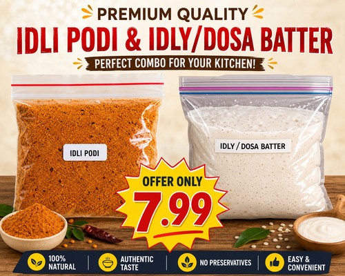Idli dosa batter 1kg with - 1kg,