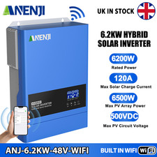 6200W 48V Hybrid Solar Inverter On Grid Off Grid MPPT 120A 220V/230V 500V WIFI  
