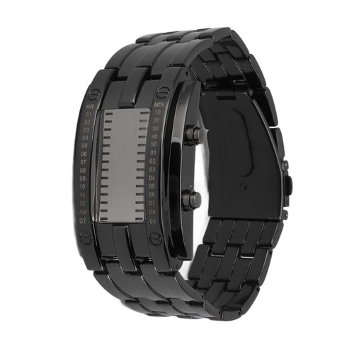 Dual line binary watch digital - line,