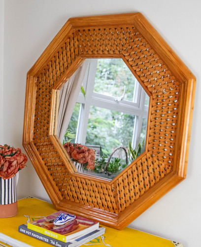 Moroccan mirror wooden - mirror,