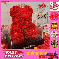 Rose Teddy Bear Flower Box Birthday Wedding Valentine Lover Gift Foam For Her