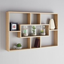 Stylish And Attractive Space Saving Multi-Compartment Wall Shelf Storage Unit