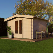 Lugarde Woodpro Premium Mayfair Log Cabin - 3m x 3m - Double Glazed Apex Roof