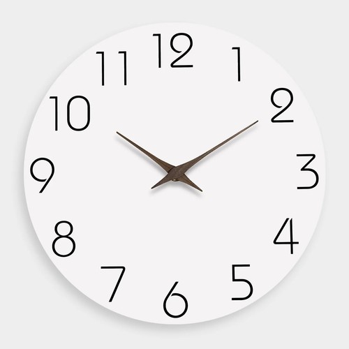 Modern wooden wall clock - wooden,